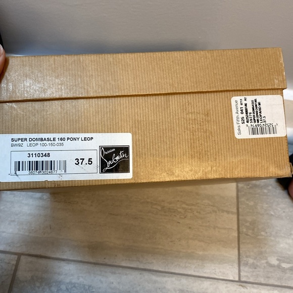 Super dombasle 160 pony leopard heels - red bottoms cork cheetah print -Y2K 37.5 - Picture 10 of 10